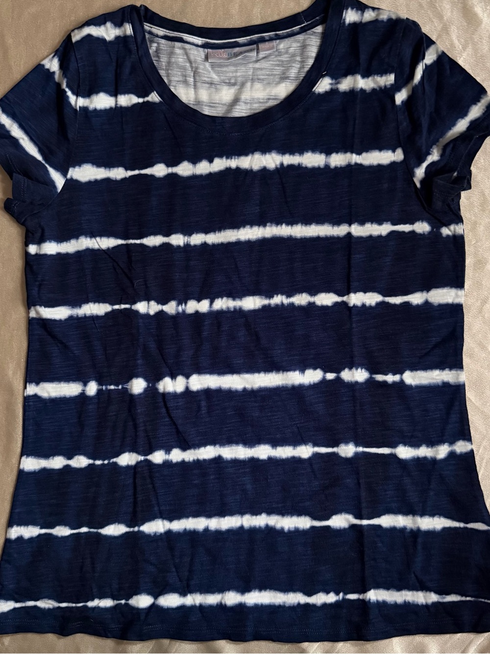 Belle Beach by Kim Gravel Tie-Dye Stripe Top small a602621
